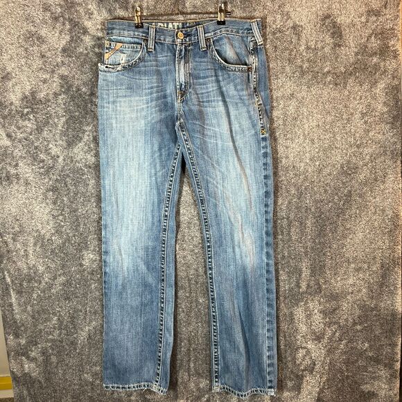 Ariat Men's Slim Straight Jeans - Light Blue - Picture 1 of 10